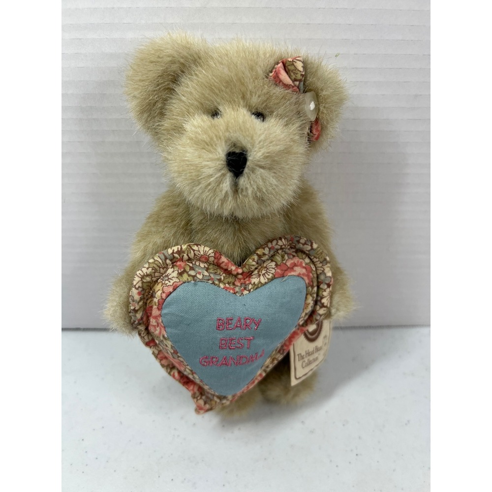 Boyds Bear Granny B Bear Head Bean Collection Beary Best Grandma Plush 903074 8"